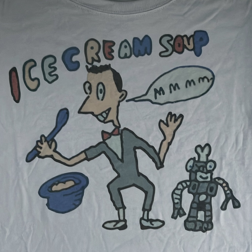 New: Pee-wee, Herman, ice cream soup, large women’s fitted next level T-shirt